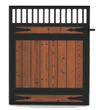 Tuscany Wood Door with Strap Latch - Painted
